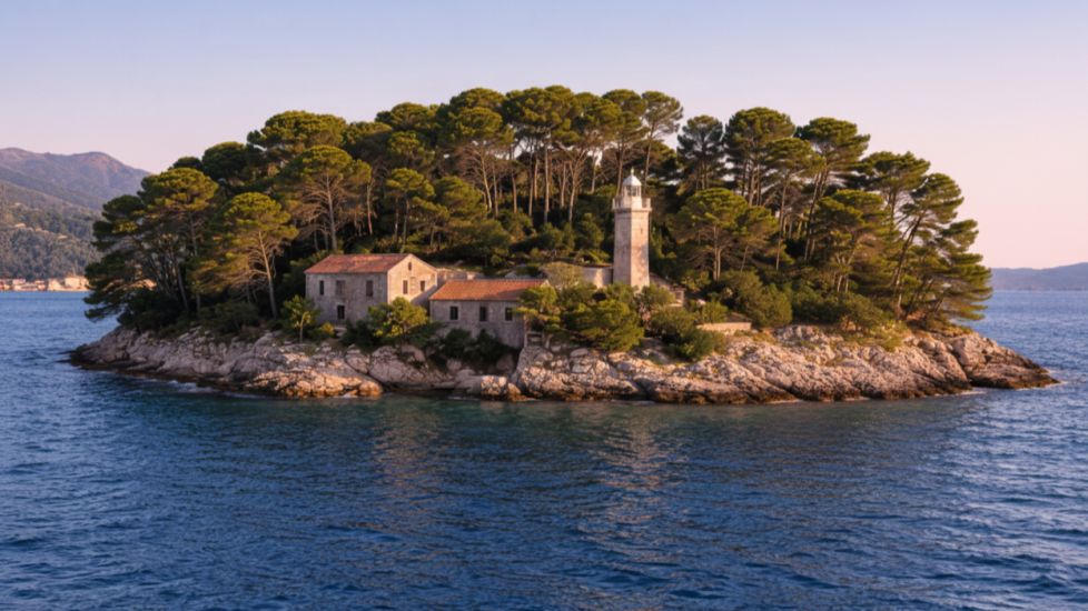 Daksa island by Dubrovnik